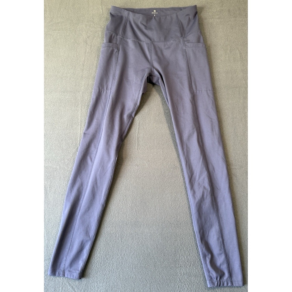 Apana Activewear Ankle Legging Women SMALL Stretch Running Lilac Athletic Gym